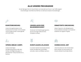 Alle Unsere Bildungsprogramme - Schöne HTML5-Vorlage