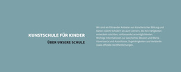 Text Über Die Schule – Website-Design-Vorlage