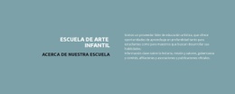 Impresionante Diseño De Sitio Web Para Texto Sobre La Escuela