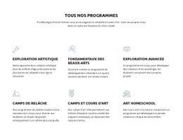 Tous Nos Programmes De Formation - Maquette Du Site