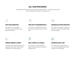 All Our Education Programs Templates Html5 Responsive Free