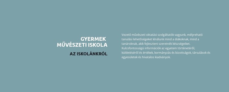 Szöveg az iskoláról Sablon