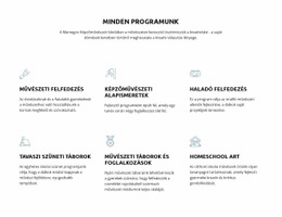 Minden Oktatási Programunk - Beépített Cms Funkció