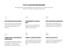 HTML Reattivo Per Tutti I Nostri Programmi Educativi