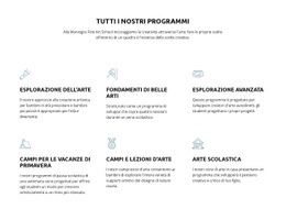 Tutti I Nostri Programmi Educativi - Bellissimo Modello HTML5