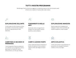 Tutti I Nostri Programmi Educativi - Ispirazione Per Il Modello Di Una Pagina