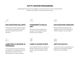 Pagina Di Destinazione Fantastica Per Tutti I Nostri Programmi Educativi