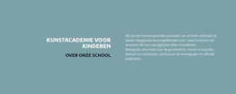 Tekst Over School - Basis HTML-Sjabloon