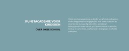 Tekst Over School - HTML Builder Drag And Drop