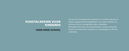 Tekst Over School - Website-Ontwerpsjabloon