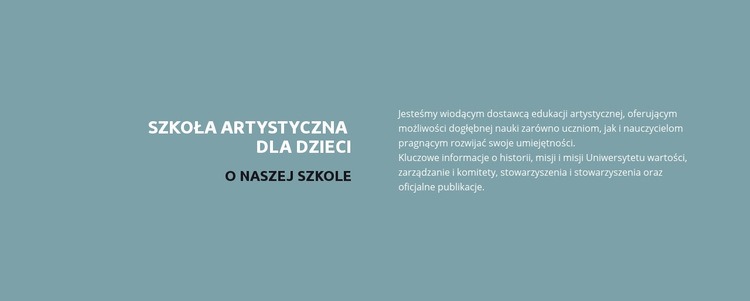 Tekst o szkole Wstęp