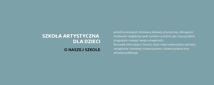 Tekst o szkole Szablon