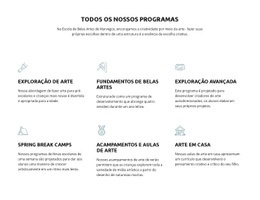 Todos Os Nossos Programas De Educação - Free HTML Website Builder