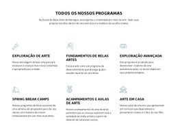 Todos Os Nossos Programas De Educação - Design De Site Profissional