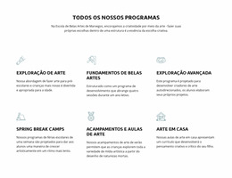 Todos Os Nossos Programas De Educação - Modelo Joomla Moderno