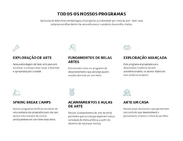 Todos Os Nossos Programas De Educação - Funcionalidade De Cms Integrada