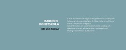 Text Om Skolan - Grundläggande HTML-Mall