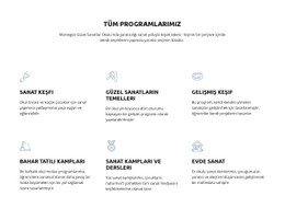 Tüm Eğitim Programlarımız Için Duyarlı HTML