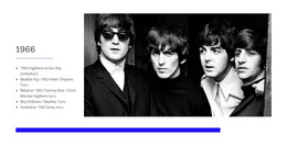 İngiliz Müzikal Dörtlüsü - Web Sitesi Oluşturucu Şablonu