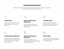 Tüm Eğitim Programlarımız - Herhangi Bir Cihaz Için Web Sitesi Oluşturucu