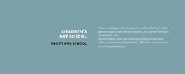 Text About School - Multi-Purpose Web Page Design