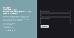 CSS-Layout Für Kontaktinformationen Mit Formular