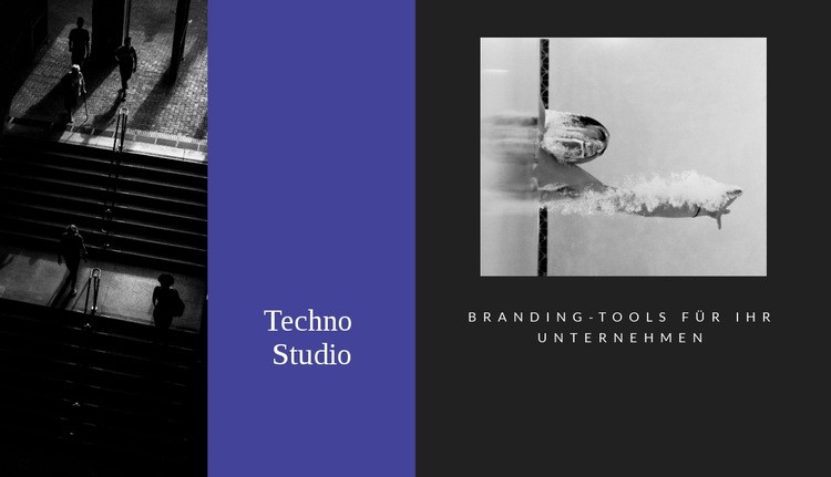 Techno Studio Eine Seitenvorlage
