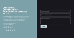 Información De Contacto Con Formulario #Website-Mockup-Es-Seo-One-Item-Suffix