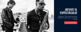 Programa De Música: Plantilla De Sitio Web HTML