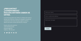 Información De Contacto Con Formulario - Plantilla Joomla Sencilla