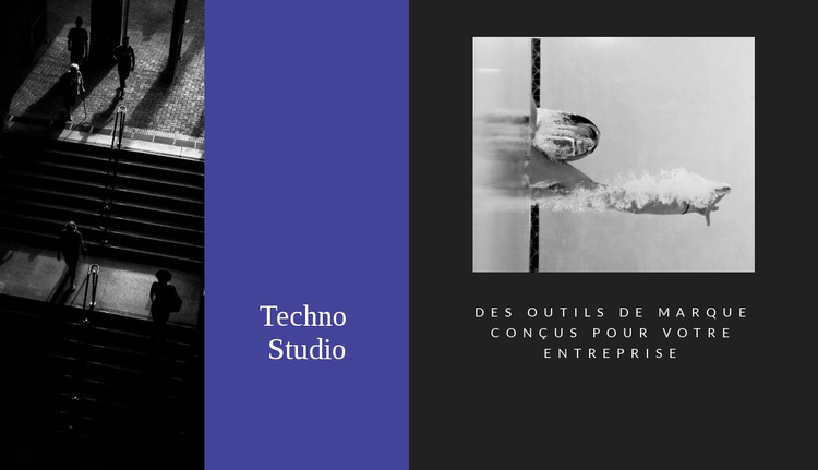 Studio techno Modèle HTML