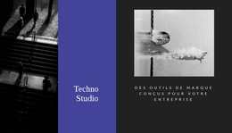 Mise En Page Multiple Intégrée Pour Studio Techno