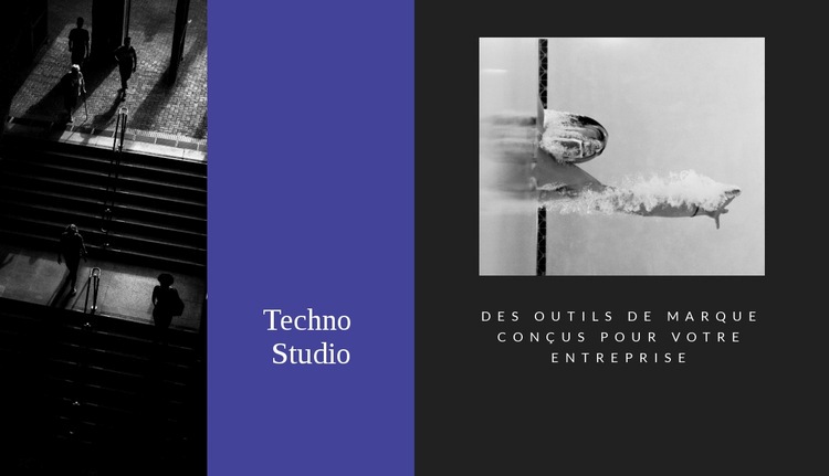 Studio techno Modèle d'une page