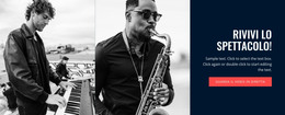 Programma Musicale - Modello Di Sito Web HTML
