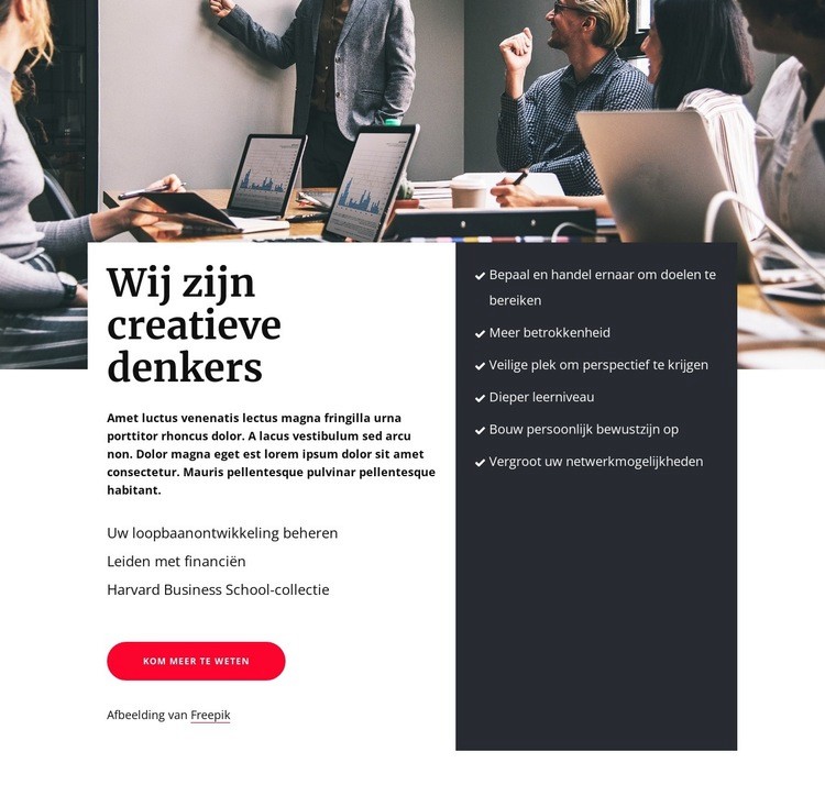 Raster dat de afbeelding overlapt Website Builder-sjablonen