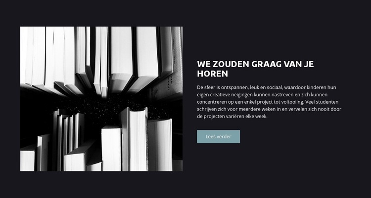 Zakelijke literatuur Website mockup