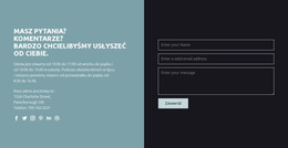 Dane Kontaktowe Z Formularzem - Funkcjonalność Motywu WordPress