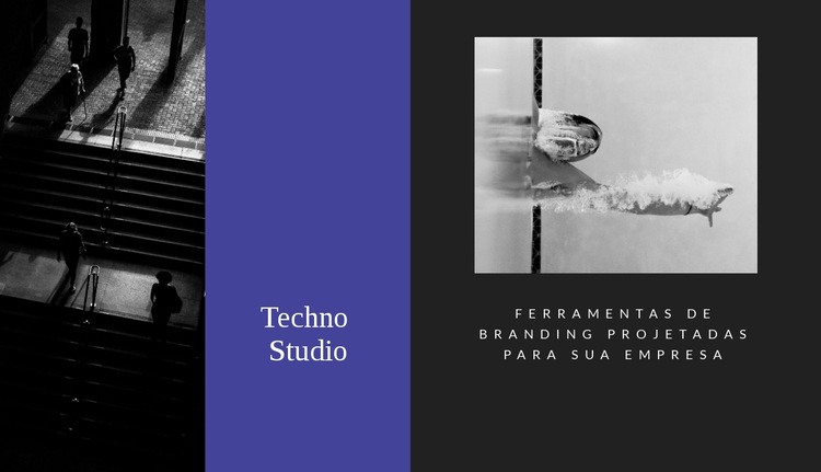 Estúdio techno Maquete do site