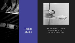 Techno Studio - Simple Landing Page