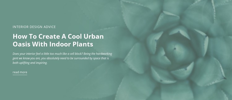 Urban nature oasis CSS Template