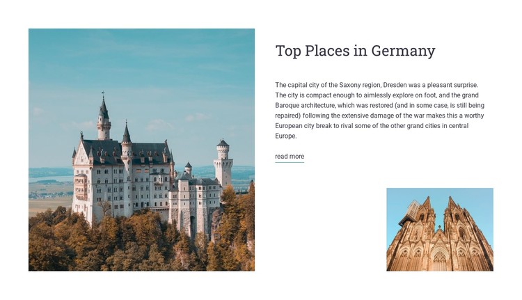 Places in germany CSS Template