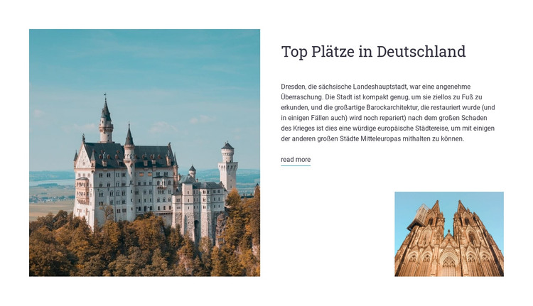 Orte in Deutschland HTML-Vorlage