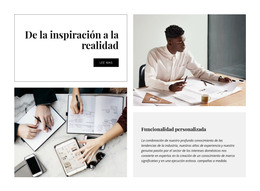 Sitio Web HTML Para De La Inspiración A La Realidad