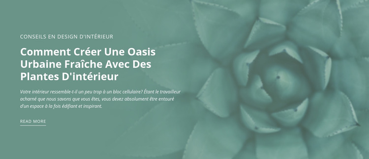 Oasis de nature urbaine Modèle HTML