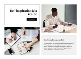 De L'Inspiration À La Réalité - Thème WordPress Professionnel