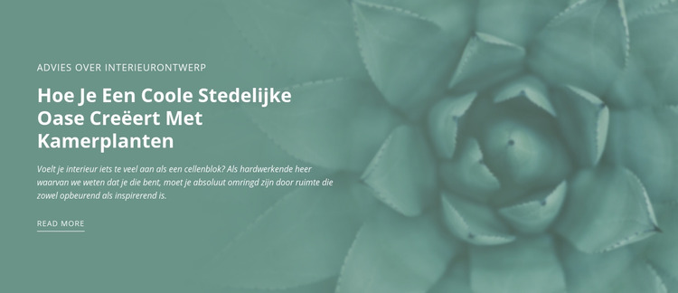 Stedelijke natuuroase Joomla-sjabloon