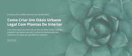 Oásis De Natureza Urbana - Modelo De Página HTML