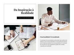 Da Inspiração À Realidade - Modelo HTML5 Profissional