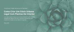 Oásis De Natureza Urbana - Modelo Criativo Multifuncional De Uma Página