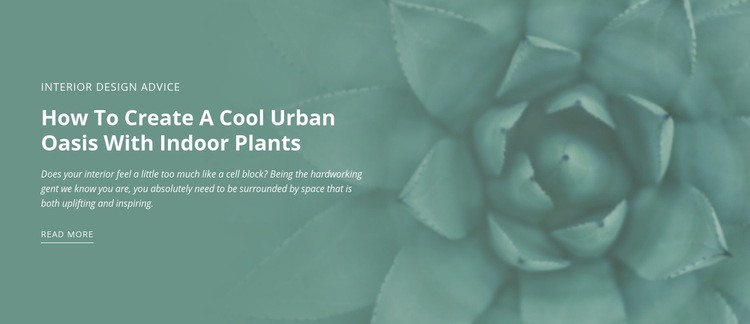 Urban nature oasis Webflow Template Alternative